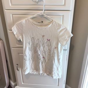 Fun Pink and Gold Cactus Themed Tea Collection T-shirt